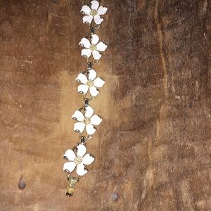 White flower bracelet